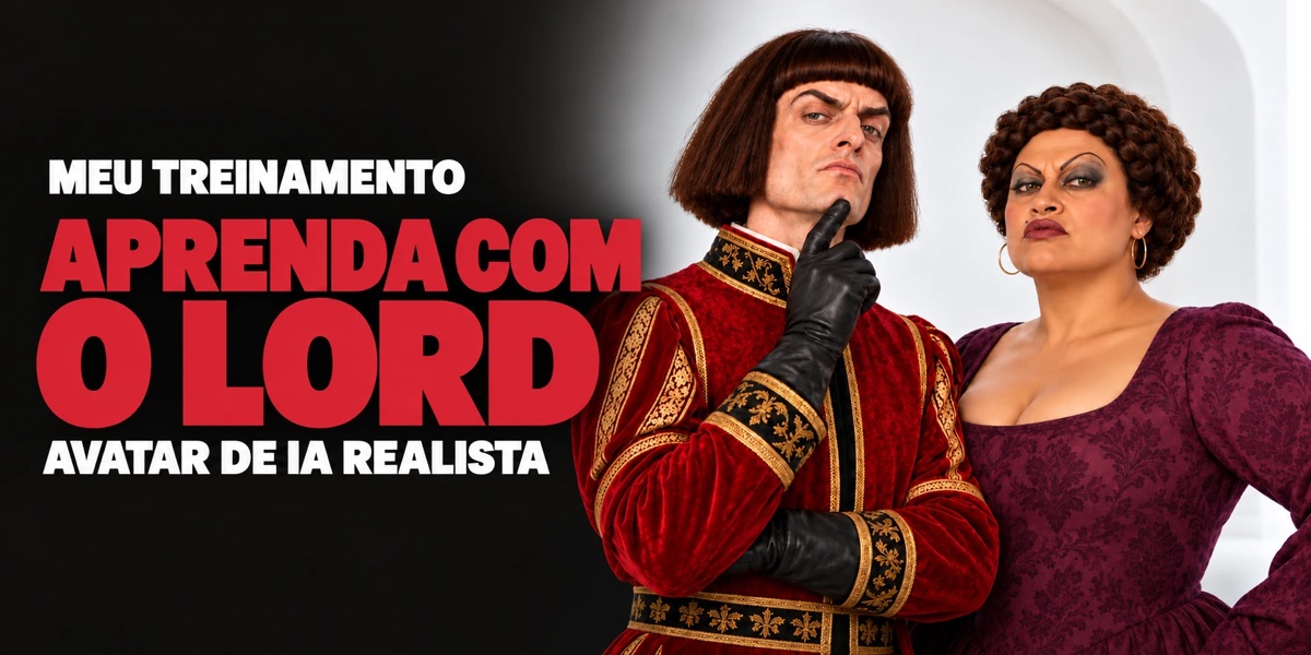 Meu treinamento: Aprenda com o Lord, avatar de IA realista